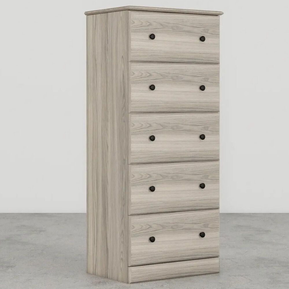 Lemoore Essential 23&quot; 5-Drawer Chest in Swedish Grey Elm, , large