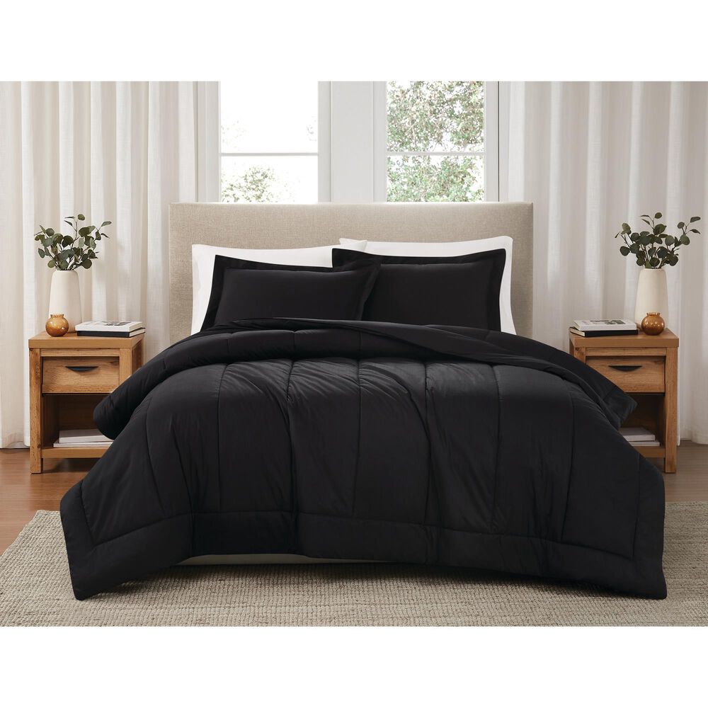 Pem America 3-Piece Full/Queen Comforter Set in Black, , large