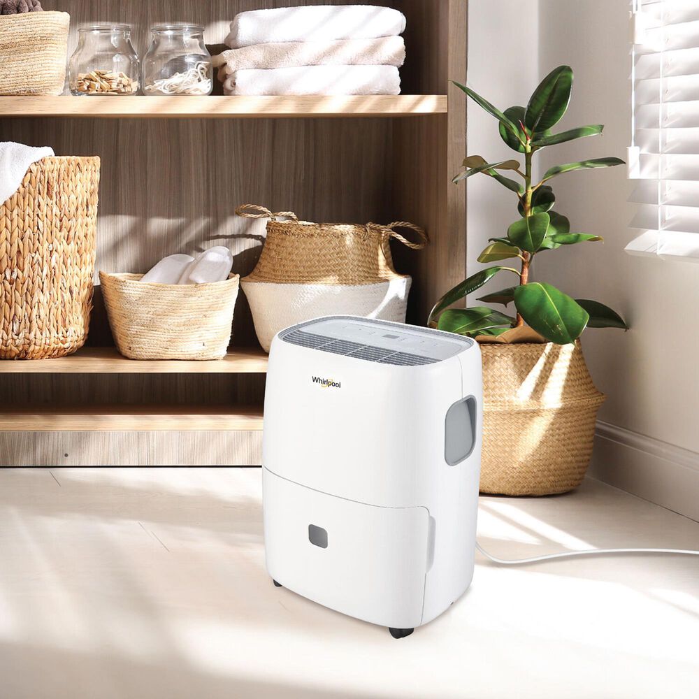 Whirlpool 50-Pint E-Star Dehumidifier in White, , large