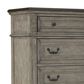 Ashley Lodenbay 5 Drawer Chest in Antiqued Gray and Walnut Brown, , large