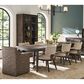Universal Furniture Montclair and Nico 9-Piece Rectangular Dining Set in Cocoa and Smoked Gold, , large