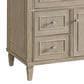 James Martin Vanities Lorelai 36" Single Vanity in Whitewashed Oak with 3cm Victorian Silver Quartz Top, , large