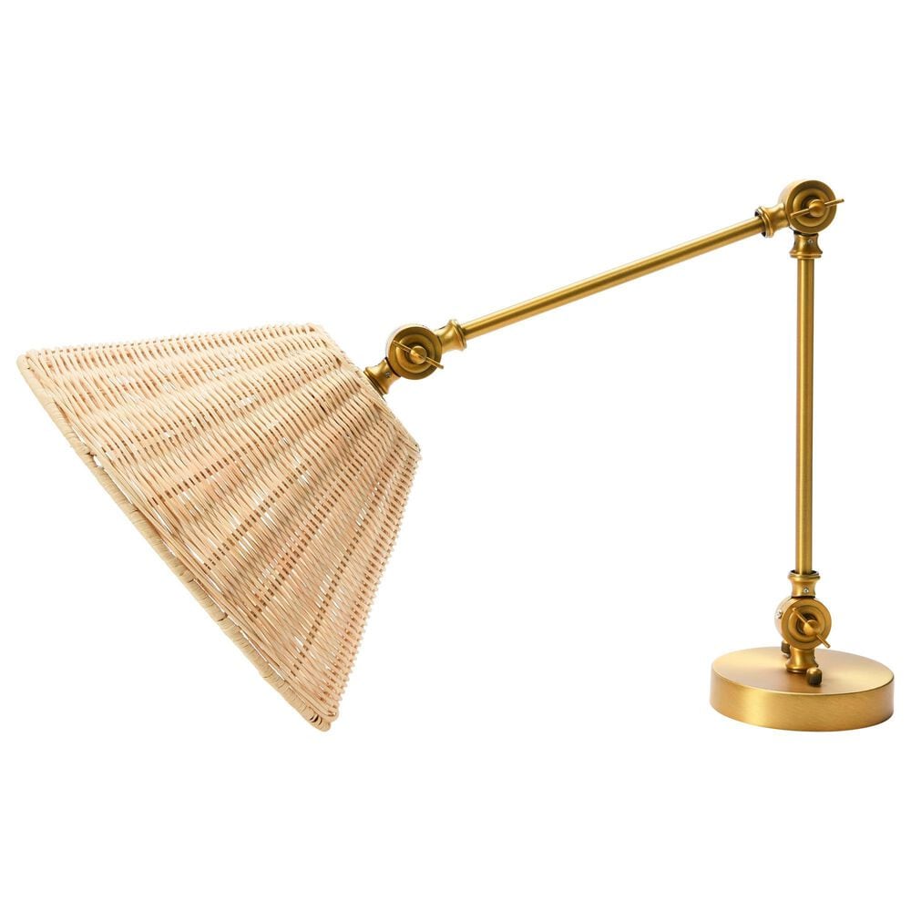 Creative Coop Aurelia Adjustable Wall Sconce in Antique Brass, , large