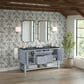 James Martin Vanities Breckenridge 60" Double Bathroom Vanity in Serenity Blue with 3 cm Charcoal Soapstone Quartz Top and Rectangular Sinks, , large