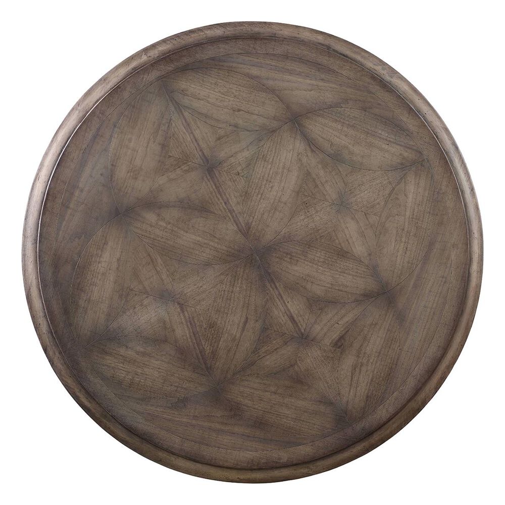 Hooker Furniture Melange Brynlee 42&quot; Table in Walnut and White - Table Only, , large