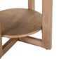 Belle Furnishings Danby Chairside Table in Nutmeg and Alabaster, , large