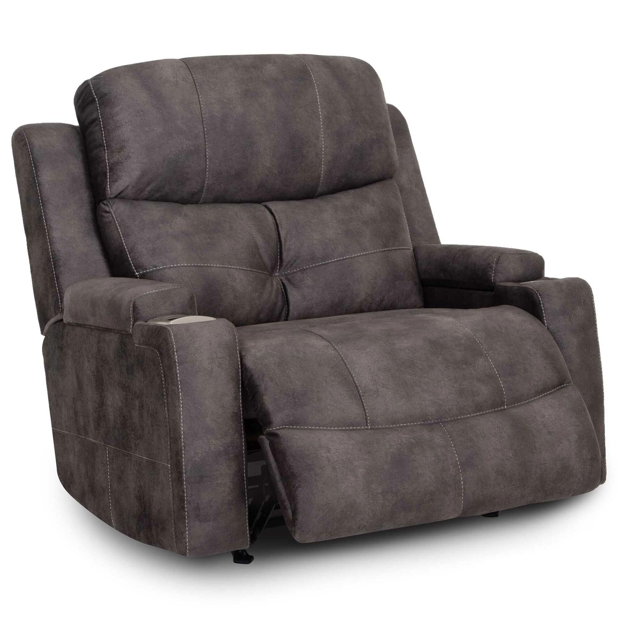 Moore Furniture Arlington Power Chair and A Half Recliner in Monroe Ebony