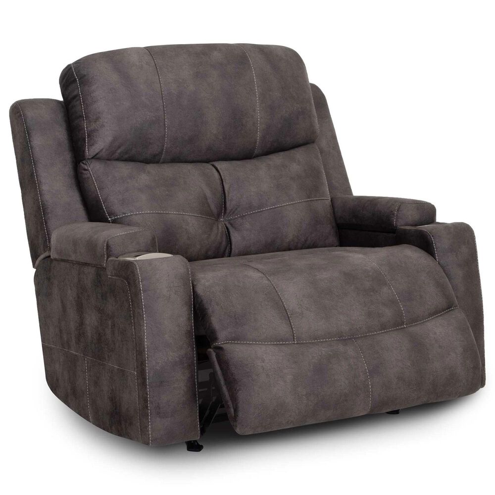 Moore Furniture Arlington Power Chair and A Half Recliner in Monroe Ebony, , large