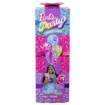Barbie Party Unboxed Glamour Party Series Doll and Accessories in Bright Purple, , large
