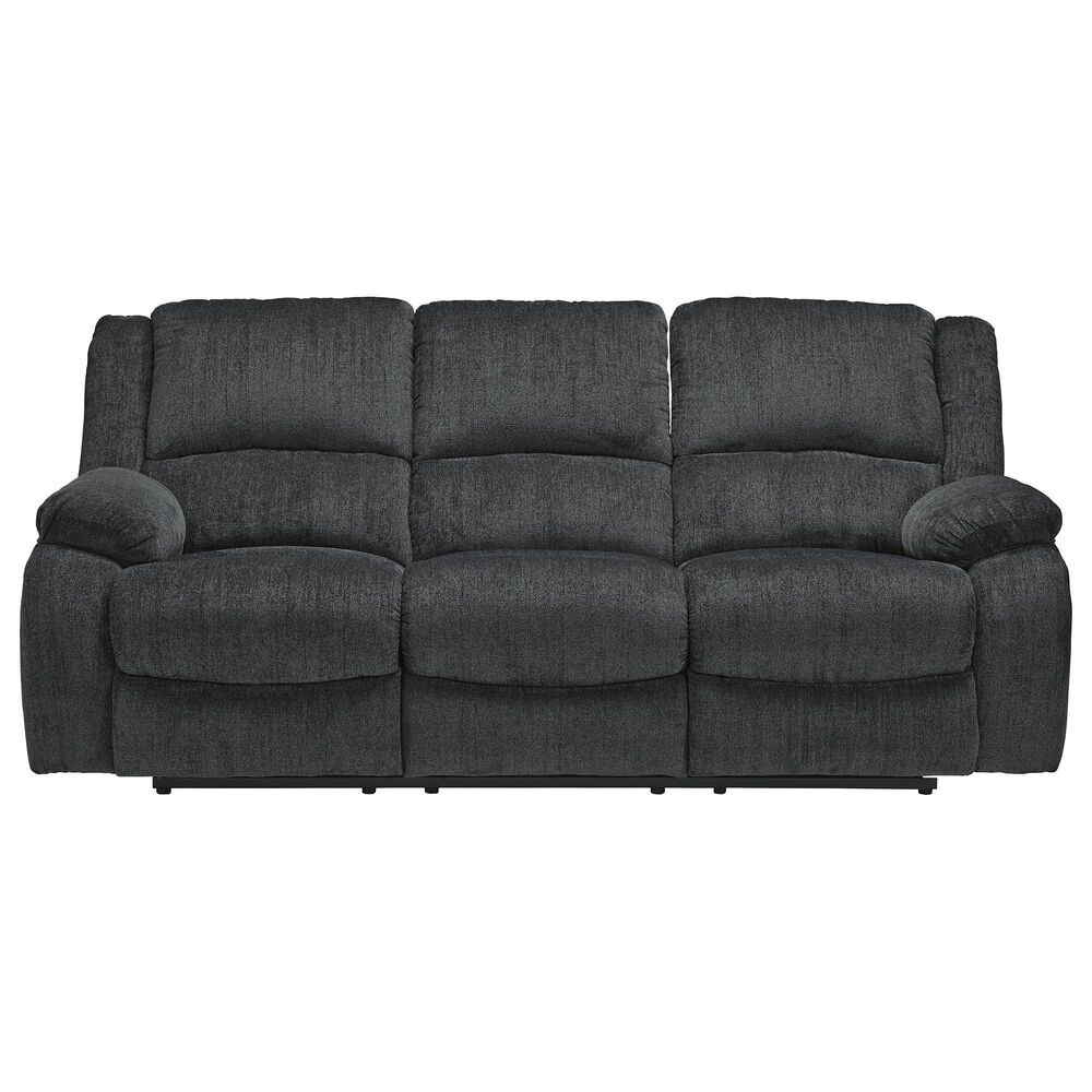 Ashley Draycoll Manual Reclining Sofa and Recliner Set in Slate, , large