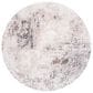 Safavieh Aston ASN708 3" Round Ivory and Grey Area Rug, , large