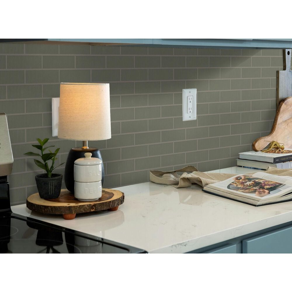 Shaw Embrace Rain 2" x 8" Glass Subway Tile, , large