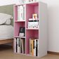 HOMLUX 5-Cube Reversible Storage Bookshelf in White and Pink, , large
