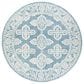 Surya Granada GND-2300 6" Round Pale Blue, Beige and Sky Blue Area Rug, , large