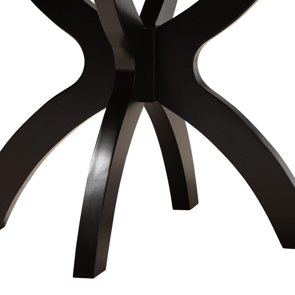 Baxton Studio Tilde Dining Table in Dark Brown - Table Only, , large