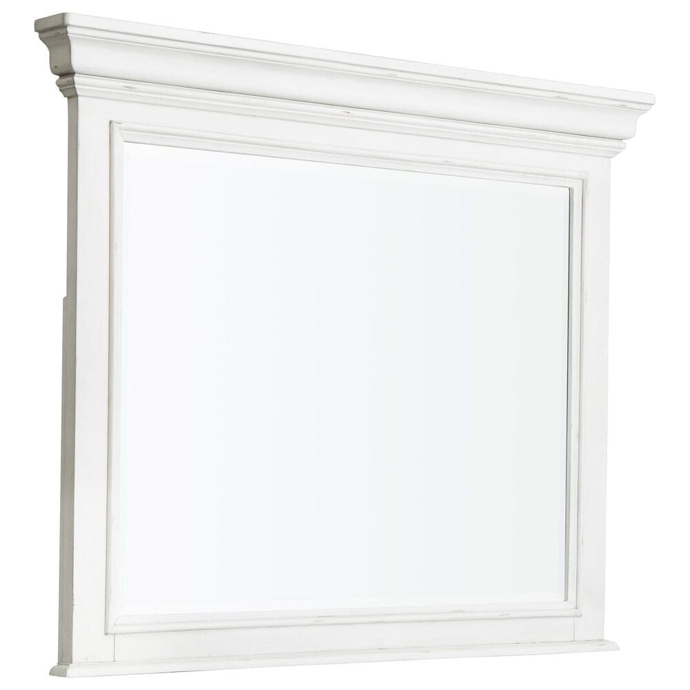 Ashley Kanwyn Dresser Mirror in Whitewash, , large