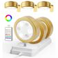HOMLUX Tap Control Wall Light with Charging Station in Gold (Set of 6), , large