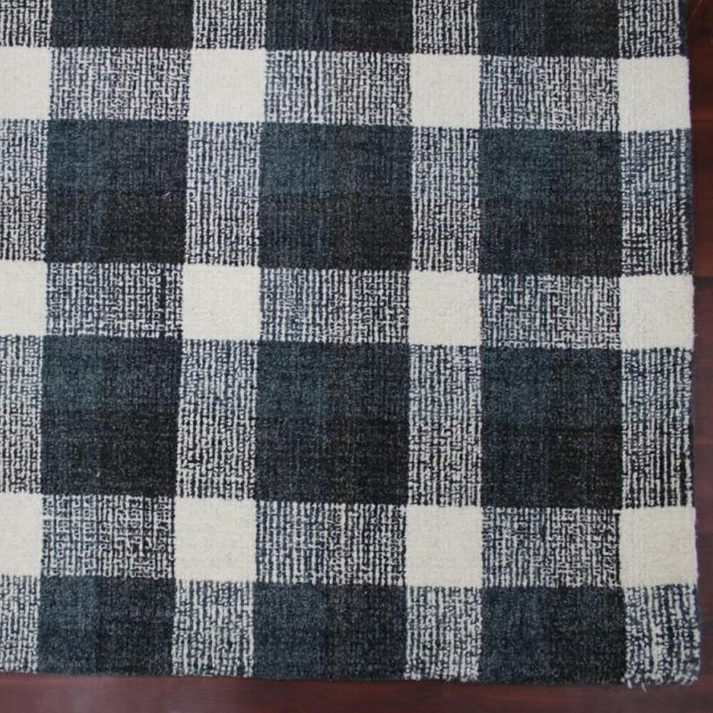 Amer Rugs Tartan 9&#39; x 13&#39; Charcoal Area Rug, , large