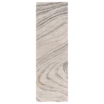 Surya Carpet, Inc. Kavita 2"6" x 8" Gray, Charcoal, Mustard and Brown Runner, , large