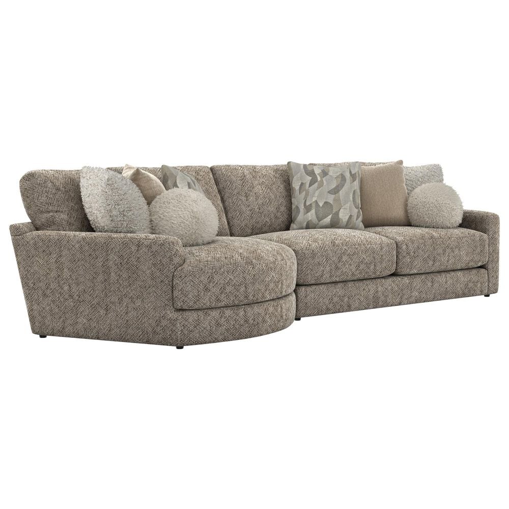 Hartsfield Turner 2-Piece Stationary Left Facing Sectional with Piano Wedge in Mushroom, , large