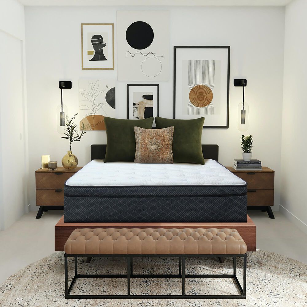 Sleeptronic Berkshire Oracle Plush Euro Pillow Top Twin XL Mattress, , large