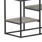 HOMLUX 45" TV Stand with 2 Open Storage Shelves in French Oak Grey, , large