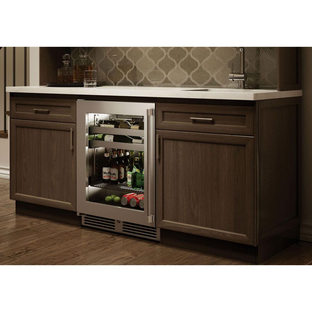 Perlick Signature 5.2 Cu. Ft. Outdoor Beverage Center with Left Hinge Glass Door in Stainless Steel and Panel Ready, , large