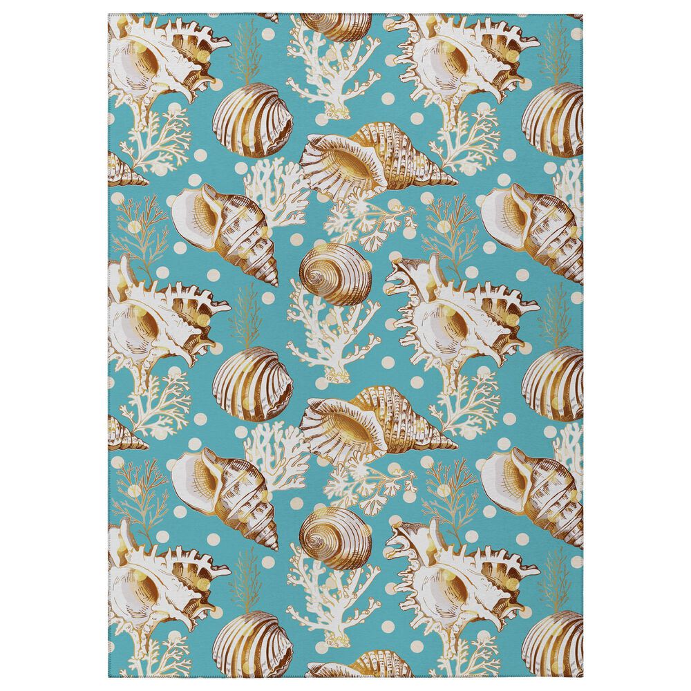 Dalyn Rug Company Seabreeze SZ6 2"3" x 7"6" Teal Runner, , large