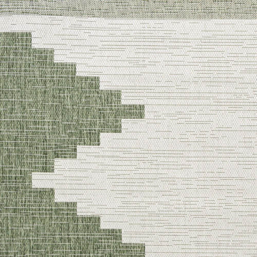 Surya Eagean EAG-2435 Grass Green, Ivory, Dark Green and Seafoam 6&#39;7&quot; Square Indoor/Outdoor Area Rug, , large