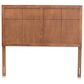 Baxton Studio Monroe King Panel Headboard in Ash Walnut, , large