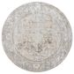 Surya Brunswick Cream, Medium Brown, Light Gray, Light Brown, Charcoal and Mustard 7"10" Round Area Rug, , large