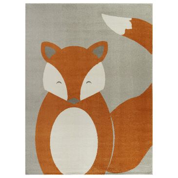 Balta Rugs Friendly Fox 3"11" x 5"7" Orange Kids Area Rug, , large