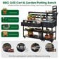 HOMLUX 62.3"" Outdoor Kitchen Island in Black, , large