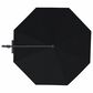 Garden Party Starlux AKZ Plus 13" Octagon Cantilever Umbrella with Base in Black, , large