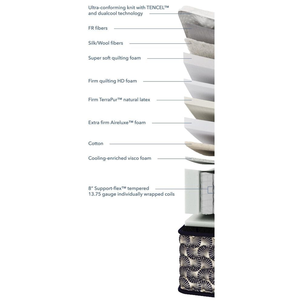 Aireloom Preferred Streamline Extra Firm California King Mattress with High Profile Box Springs, , large