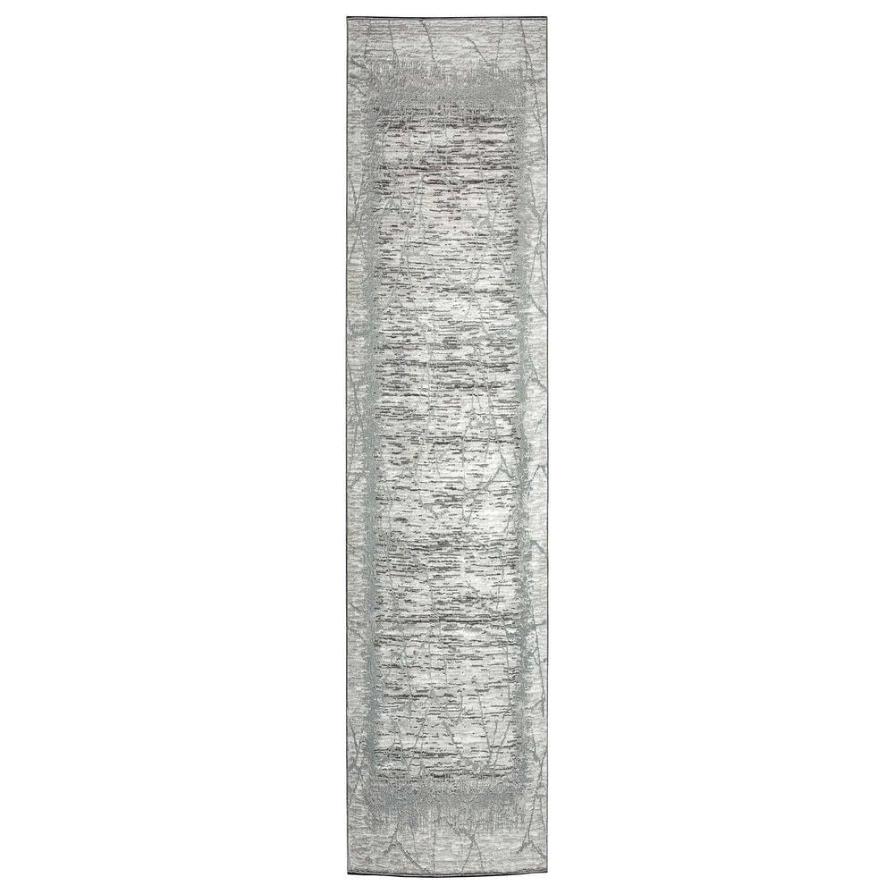 Radici USA Davide Abstract 2"2" x 7"7" Grey Area Rug, , large