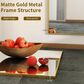 HOMLUX 24" x 36" Wall Mount Rectangular Decorative Mirror in Gold, , large