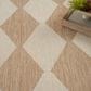 Nourison Positano Geometric Jute 6" x 9" Indoor/Outdoor Area Rug, , large