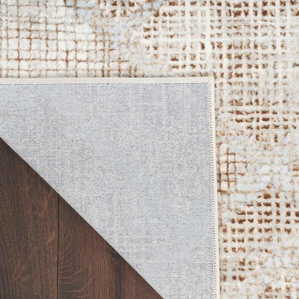 Nourison Sparkle Grey and Mocha 9' x 12' Area Rug, , large