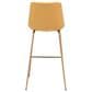 Zuo Modern Tony Extra Tall Bar Chair in Yellow/Gold, , large