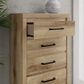 Ashley Brozmont 5-Drawer Chest in Natural Brown, , large