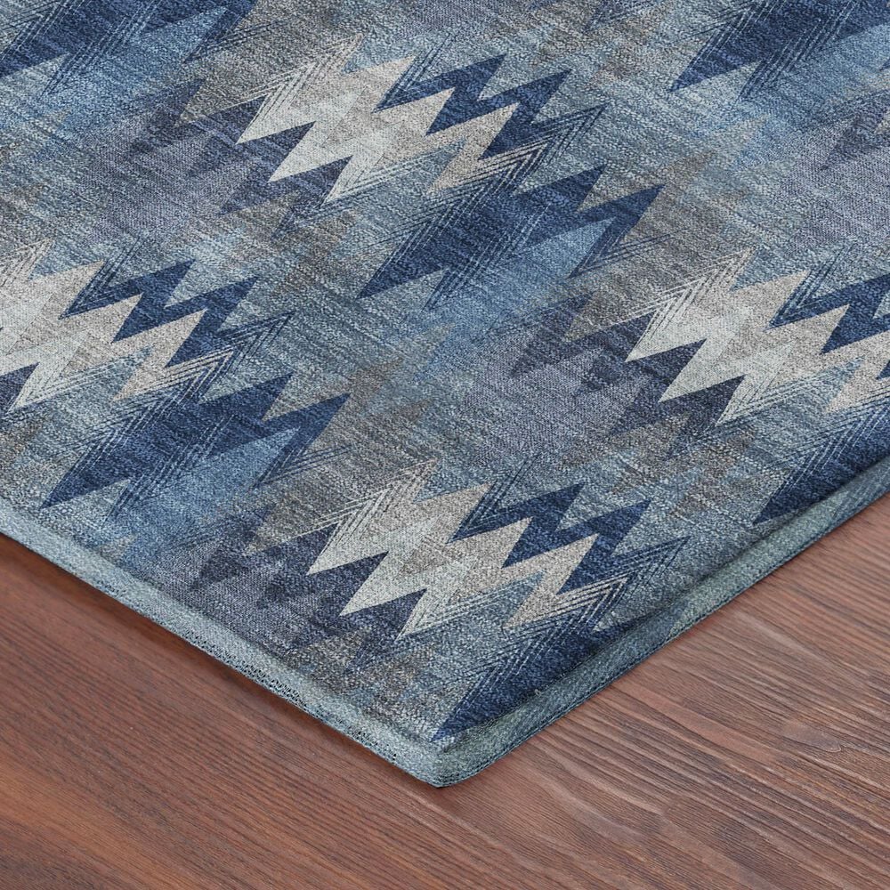 Dalyn Rug Company Soft Essentials Chevron Denim 8' x 10' Area Rug, , large