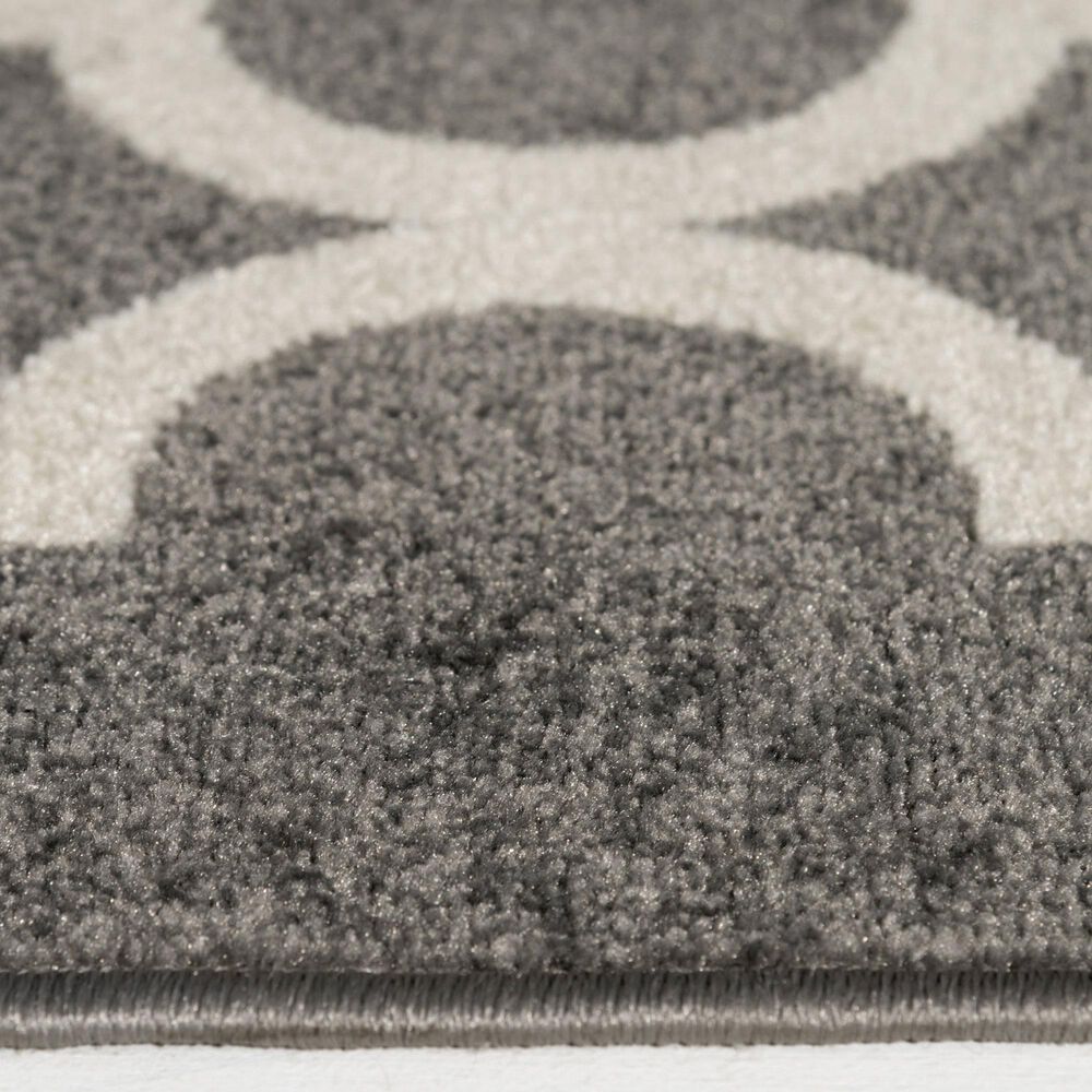 Central Oriental Terrace Tropic Taza 9&#39;10&quot; x 12&#39;10&quot; Stone and Snow Area Rug, , large