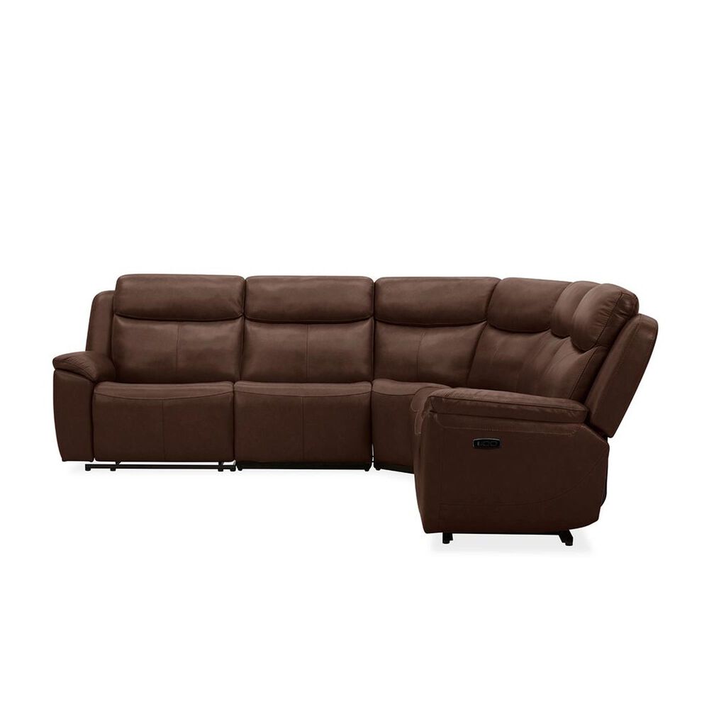 Interlochen Everest P2 6-Piece Power Reclining L-Shaped Sectional in Durango Sienna, , large