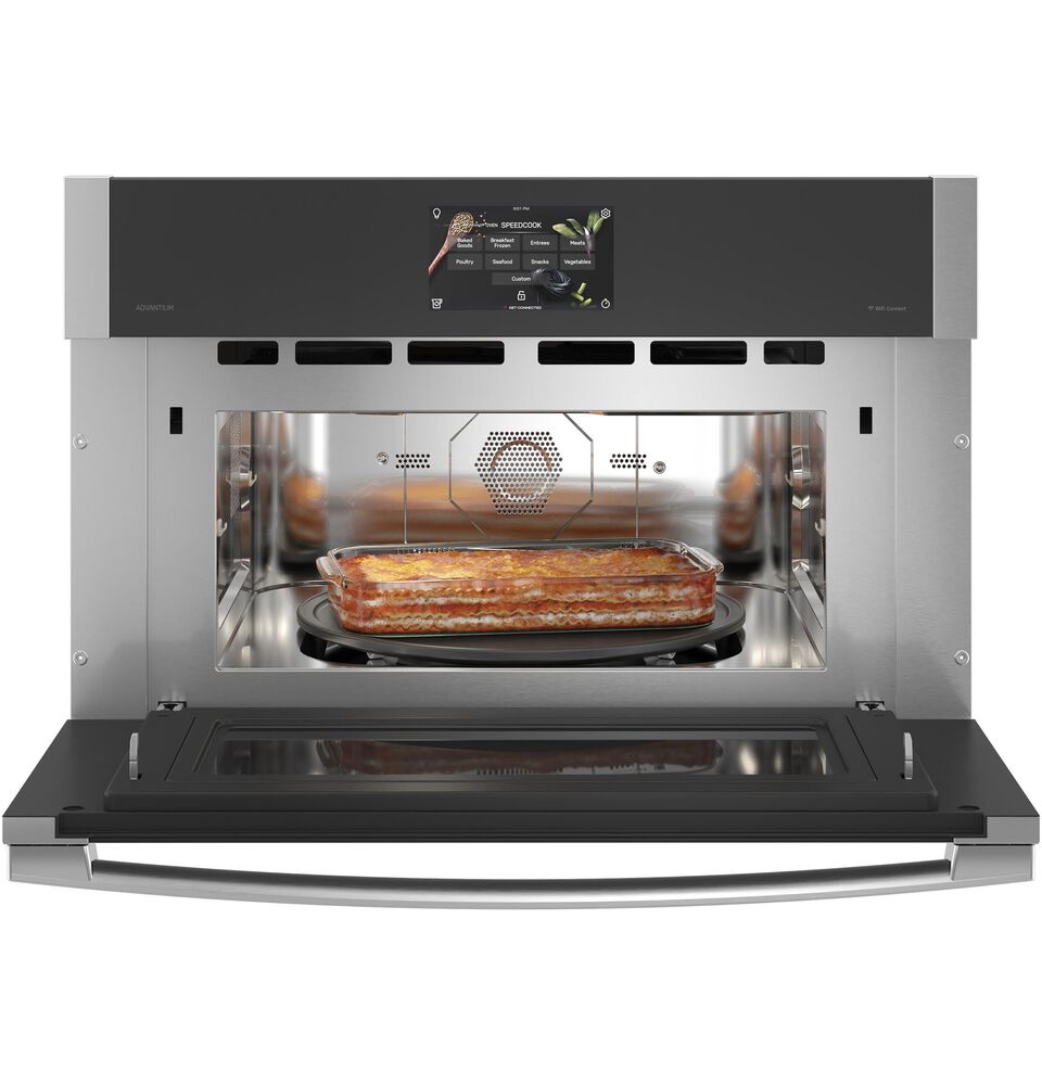 GE Profile 30&quot; Single Electric Wall Oven with 240V Advantium Technology in Stainless Steel, , large