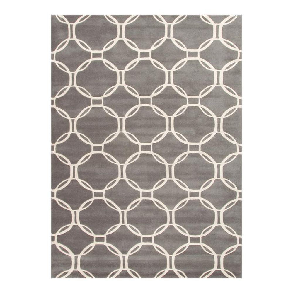 Jaipur Lounge Abeet LOE08 8' Round Charcoal Area Rug, , large