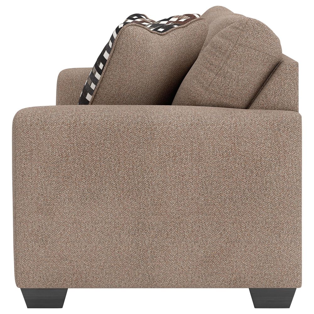 Ashley Triston-Peaks Stationary Loveseat in Suede, , large