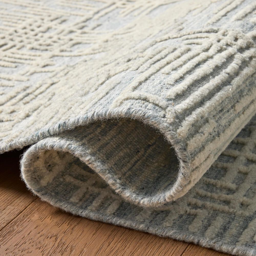 Loloi Woodriff Blue and Bone 9'6" x 13'6" Area Rug, , large