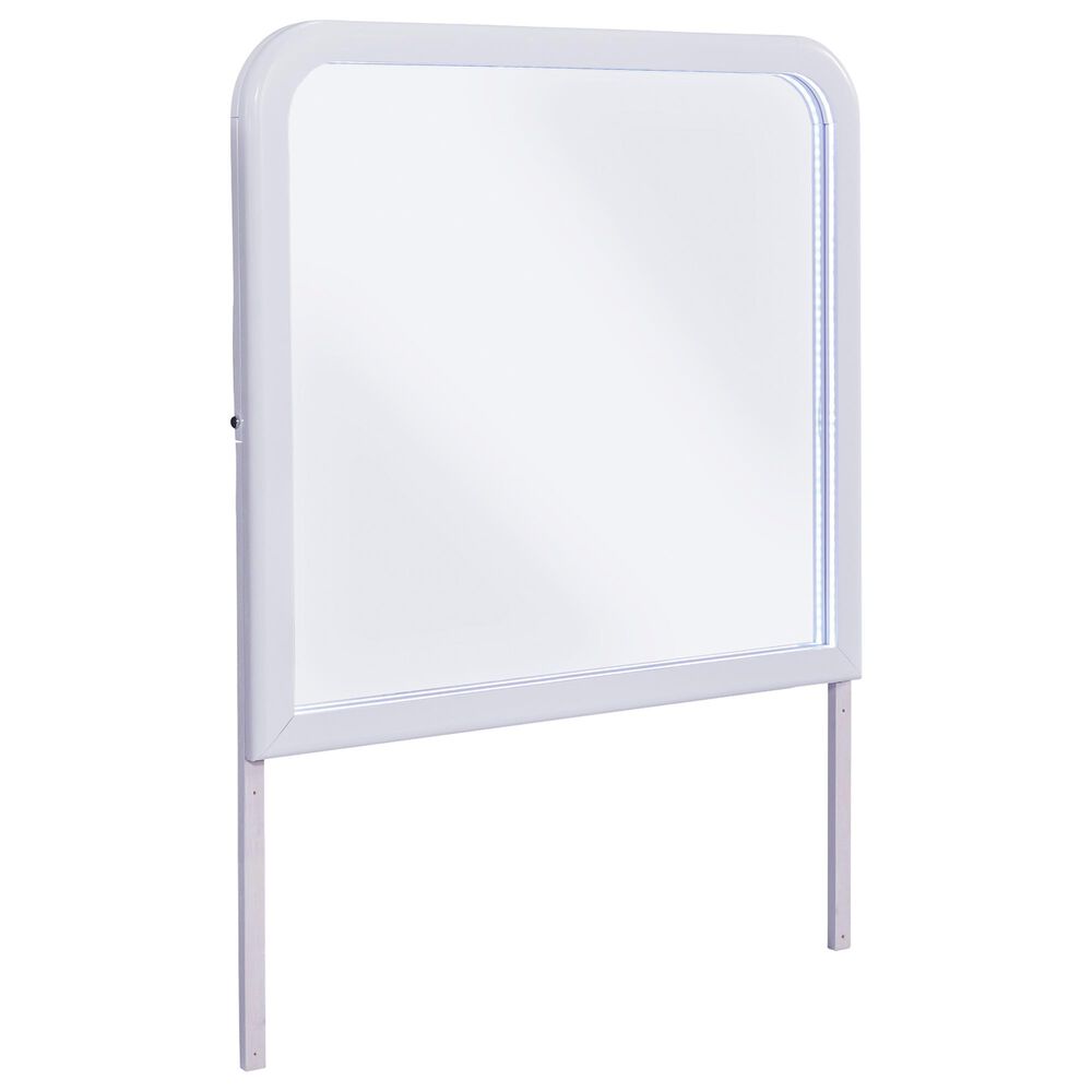 Ashley Jarlee 6-Drawer Dresser and Mirror in White, , large