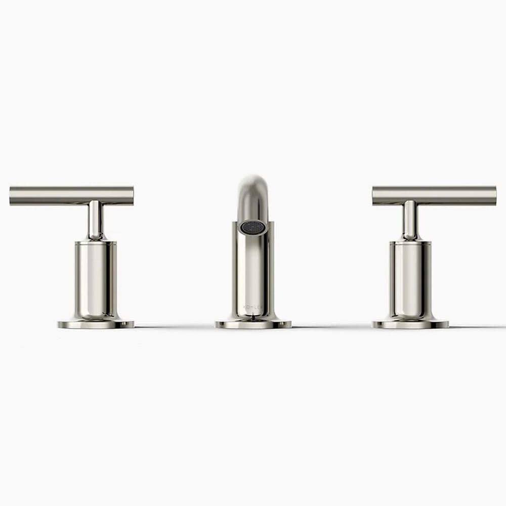 Kohler Purist Widespread Bathroom Sink Faucet in Vibrant Polished Nickel, , large